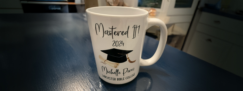 Lancaster Bible College coffee mug